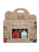 Sati - Nail Polish Red &amp; White NP001