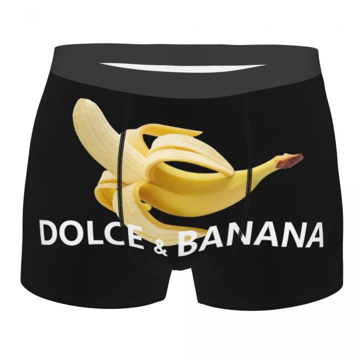 dolce-banana-ชุดชั้นในชายกางเกงในกางเกงในบ็อกเซอร์ผู้ชายยืดกางเกงชั้นในผู้ชายนุ่มตามสั่ง