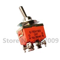 10pcs Micro switch E-TEN1322 toggle switch 6 pin head 3 grade switch double pole double throw toggle switch power supply Electrical Circuitry  Parts