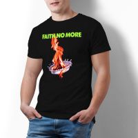 Band Faith No More T Shirt Fire Flame Funny Percent Cotton Tshirt Print Tshirt Man