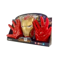 Iron man mask and glove SUPER HERO AVENGER SET เซ็ตหน้ากากพร้อมถุงมือ หน้ากากมีไฟ แบบใหม่ พร้อมให้คุณหนูๆได้เล่นสวมบทบาท