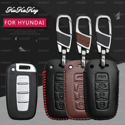 ⊕✈ Zdalny inteligentny obudowa kluczyka do samochodu pokrywa dla Hyundai Elantra Sonata Tucson Verna I30 IX45 Auto klucz osłona z uchwytem akcesoria samochodowe do stylizacji