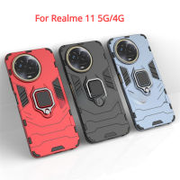 สำหรับ Realme 11 Pro Plus 11Pro 11Pro + Realme11 5G 2023วงแหวนเคสโทรศัพท์กันกระแทกปกป้องกรอบตัวยึดฝาหลังแข็งปลอกกันกระแทก