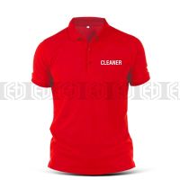 Baju Sulam Cleaner T-Shirt Shirts Cotton Polo T Shirt Uniform Kolar Pakaian Casual Fashion Murah Uni Sale Tshirt