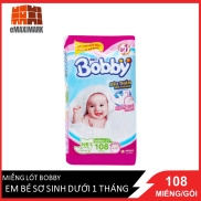 HCMMiếng Lót Bobby Em Bé Sơ Sinh Dưới 1 Tháng 108 Miếng