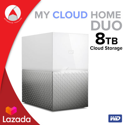 WD My Cloud Home Duo สำรอง อัปโหลด แชร์ ไฟล์จากที่ไหนก็ได้ที่เชื่อมต่ออินเทอร์เน็ต 8TB ระบบไร้สาย (WDBMUT0080JWT-SESN) เข้าถึงไฟล์ผ่าน My Cloud Home Duo ได้จากระยะไกล สตรีมเพลง และภาพยนตร์ โดยใช้ Google Chromecast หรืออื่นๆ บันทึกข้อมูล Mirror ได้