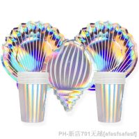 【CW】▩  Theme Colorful Disposable Tableware Hawaii Beach Little Birthday Wedding