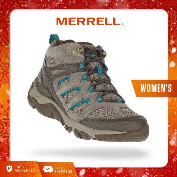 Merrell Women's Hiking Boots - Outmost Mid Vent Waterproof (Boulder ...