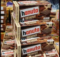 Hanuta Haselnuss-schnitte/เวเฟอร์สอดไส้แยมช็อคโกแล็ตเฮอร์เซลนัท