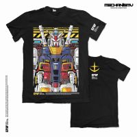 ข้อเสนอพิเศษ เสื้อยืดผ้าฝ้ายพิมพ์ลายแฟชั่น [ Gundam ] RX-78-2 เสื้อยืด เปิดหมวก ออกแบบเอง (XS-5XL)S-5XL