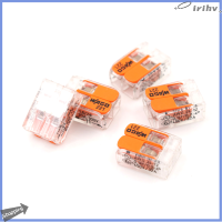 jianzhanqinl Hot 5pcs ขาย WAGO 221-412 Lever-NUTS 2 CONDUCTOR Compact Connector 10 PK copper Wire JUNCTION