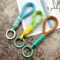 【cw】 Chains Contrasting Colors Keyring Metal Keychain for Upgrade Motorcycle Lanyard Gifts ！