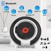 Portable -compatible CD Player Wall Mounted FM Radio Built-In HiFi Speaker with Remote Control Headphone Jack