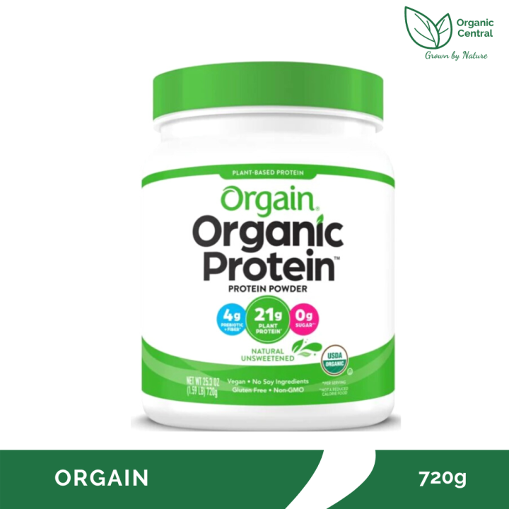 Orgain PlantBased Organic Protein Powder Natural Unsweetened 720g