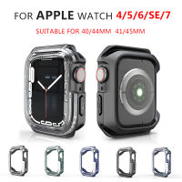 เคสสำหรับ Apple Watch ป้องกันกรอบซิลิโคนแข็ง4 5 6 SE 40มม. 44มม. กรอบกันชนสำหรับ Apple Watch Ultra 7 8 49มม. 41มม. 45มม.