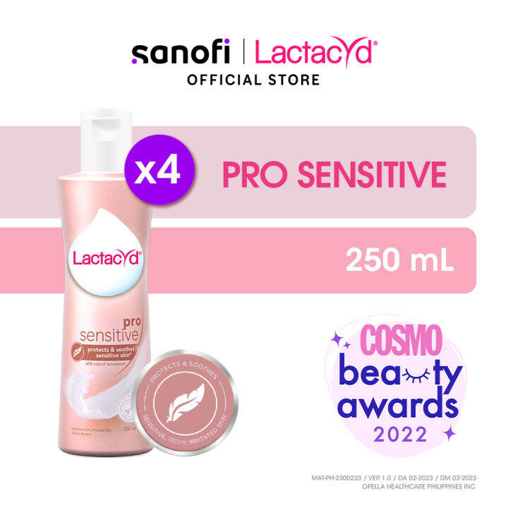 Lactacyd Feminine Wash ProSensitive 250ML (Bundle of 4) Lazada PH