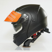 Mũ bảo hiểm lật hàm GRO 2 kính, nón fullface sơn màu trơn đơn sắc