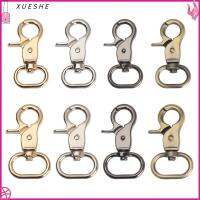 XUESHE 4 สี หัตถกรรมเครื่องหนัง สายจูงสุนัข สายรัดสัตว์เลี้ยง Bolt Snap Hook คลิปทริกเกอร์ที่เป็นของแข็ง หัวเข็มขัดสายคล้องกระเป๋า กุ้งก้ามกราม