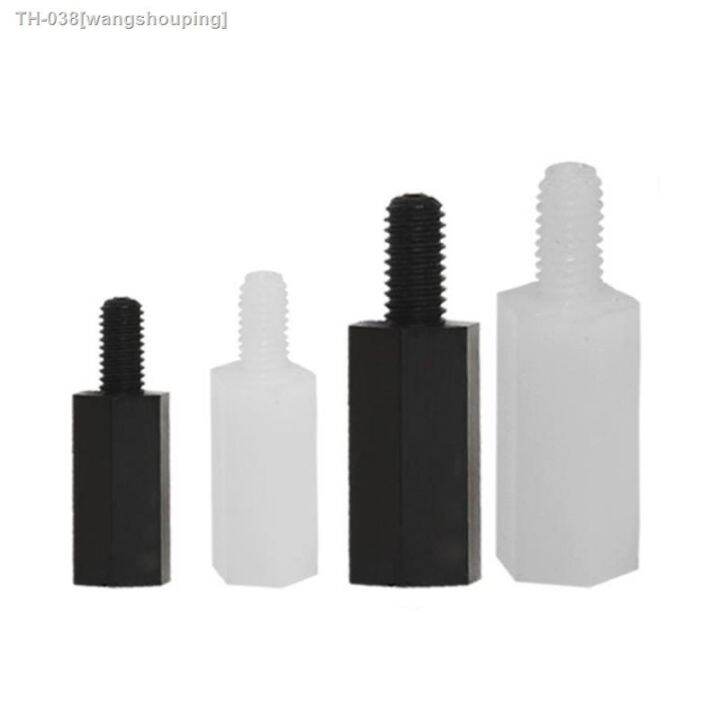 M2 M2.5 M3 Black White Nylon Hex hexagon standoffs spacer plastic