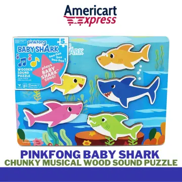 Pinkfong baby shark cheap chunky wooden sound puzzle