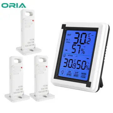 ORIA Thermometer Hygrometer Wireless Bluetooth Outdoor Thermometer Smart  Home Temperature and Humidity Sensor