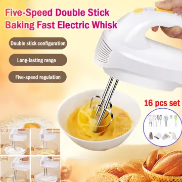 Portable Multi-Function Electric Whisk Beater | Mixer, Frother, Egg Beater,  Cream Whipper | Kitchen Essential for Baking And Cooking