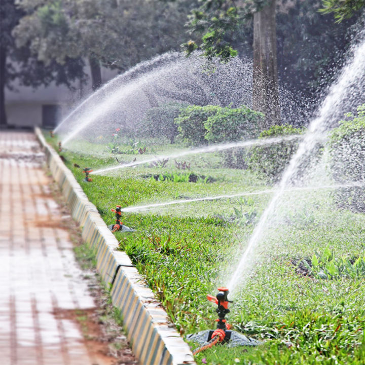 ระบบรดน้ำอัตโนมัติ360องศาสปริงเกอร์สนามหญ้าสวนพื้นที่ขนาดใหญ่ปรับได้และใช้งานหนักเพื่อการชลประทานในโรงงาน