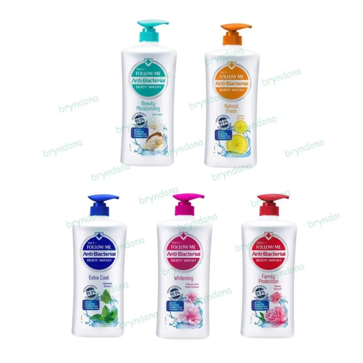 Shower Gel FOLLOW ME Anti Bacterial Body Wash - Rice Milk Lemon Cool ...