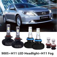 ตัวถอดรหัสไฟหน้าซีนอน LED 9005 H11 H11 H8 6000K สีขาว สําหรับ Toyota Camry 2007-2014 6 ชิ้น