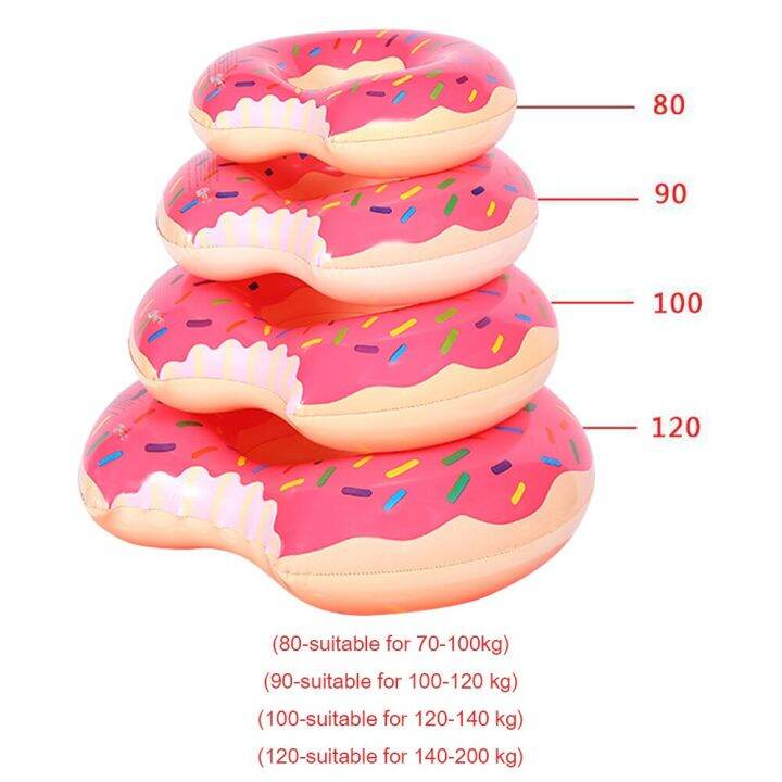 ที่นอนทุ่นสระว่ายน้ำห่วงยางรูปโดนัทสำหรับกลางแจ้งฤดูร้อนของเล่นลอยน้ำ-pvc