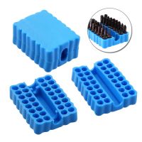 （QIQI tool） 2Pcs Multi-FunctionalShank ไขควง Bit Holder Organizer ทนทาน Texture Batch HeadDrill Bit Organizer