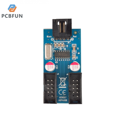 pcbfun ฮับบอร์ดเดสก์ท็อปแบบขยาย9พินเป็นแบบ2.0 1-Pin เป็น USB สองอันตัวแปลงฮับเมนบอร์ดเดสก์ท็อปแบบขยายได้1-Pin ตัวแปลงฮับ