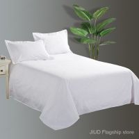 ✌✘ JIUD Red/White Color Flat Bed Sheet King Size Cotton Blend Queen Size Flat Sheets Plain Bed Sheets 1pec Sheet Only