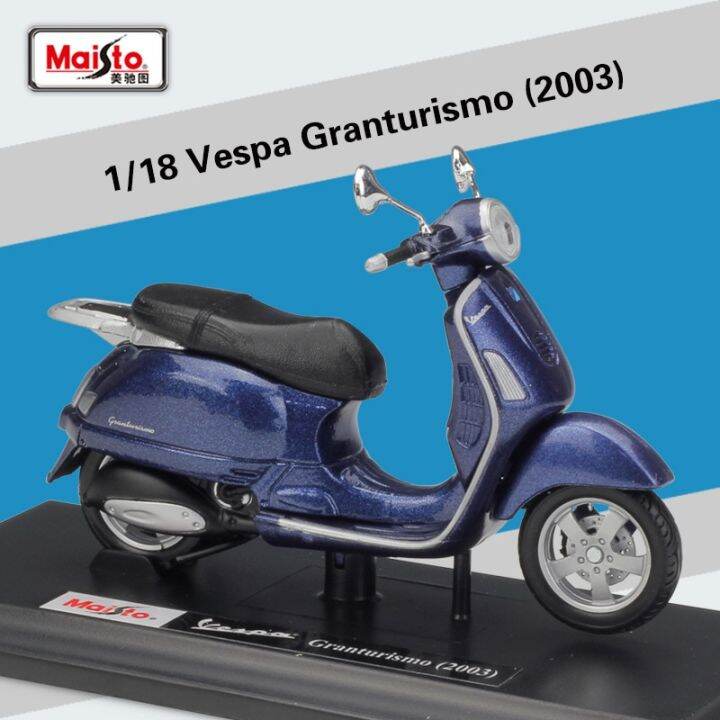 maisto-1-18-vespa-gts-300-lxv-sprint-150-p150x-อัลลอยหล่อยานพาหนะสะสมงานอดิเรกโมเดลรถยนต์ของเล่นโมเดลรถจักรยานยนต์