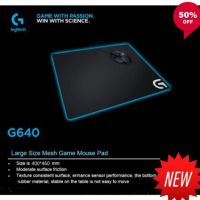 NP แผ่นรองเม้าส์เกมมิ่ง Logitech G640 Large Cloth Gaming Mouse pad - Black แผ่นรองเม้าส์ แผ่นรองเม้าส์เกมส์มิ่ง gaming mouse pad ส่งฟรี