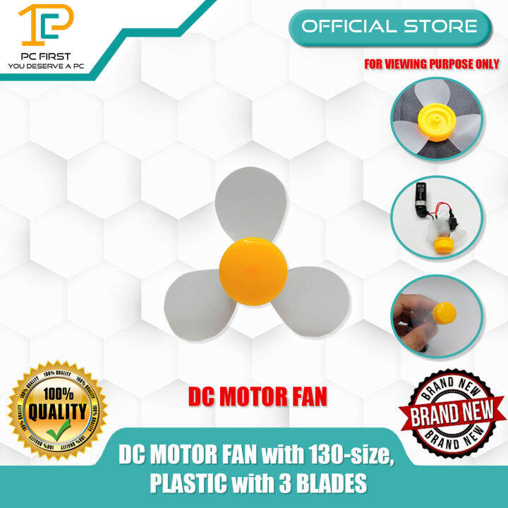 DC MOTOR FAN with 130size, PLASTIC with 3 BLADES Lazada PH
