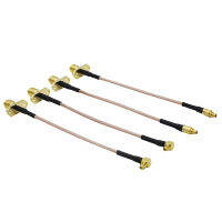 Turbowing MMCX to SMARP-SMA Female Flange FPV Antenna Extension Cord for TBS Unify PandaRC VTX