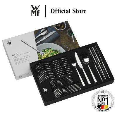 WMF Cutlery Set Silk ชุดช้อนส้อม 30 ชิ้น, โครมาร์แกน® 18/10