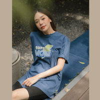 picht Super Mom T-shirt เสื้อยืดน้ำเงิน พิมพ์ลายกราฟฟิค