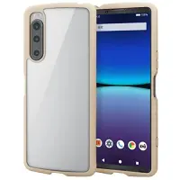 Elecom Xperia 5 IV [SO-54C SOG09] Case Cover Shockproof Shock Absorption TOUGH SLIM LITE High Hardness [Thin and Light Shockproof Case] with Strap Hole Ivory PM-X224TSLFCIV