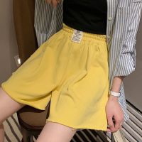 A divided skirt of tall waist fashion show thin legs show wide-legged pants are loose outside summer wear womens clothing