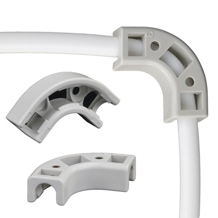 plastic-elbow-hose-bracket-10pcs-flow-elbow-clip-tube-angle-fixed-clamp-protector-pe-water-pipe-connector-filter-system-parts