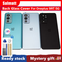 Salmatt เคสโทรศัพท์สำหรับ Oneplus 9RT 5G,ด้านหลังมีสติกเกอร์กาวสำหรับ Oneplus 9RT 5G ฝาหลังมีเลนส์กล้องกระจกที่เปลี่ยนฝาครอบด้านหลัง