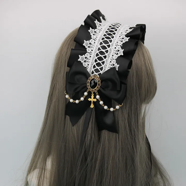 cute-cosplay-headpiece-intricate-hair-band-handmade-hairpin-maid-lace-hair-accessory-versatile-hair-jewelry