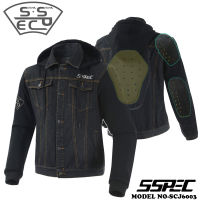 SSPEC Motorcycle Jacket Men Motorbike Riding Denim Jacket CE Body Protectors Jaqueta Motoqueiro Off-Road Moto Clothing Equipment