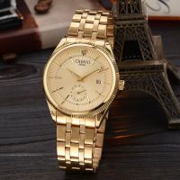 Fashion Chenxi Brand Gold Watch Men Luxury Business Man Golden Waterproof Unique Casual Quartz Male Dress Clock Gift Calendar