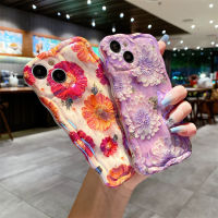 KIKI Oil painting flower phone case For iPhone 14 14Pro 14ProMax 11 12 13promax New floral border phone case Purple Rose Red Natural flower series Soft Case For iPhone