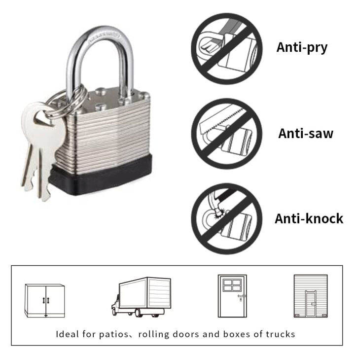 Good Quality Padlock Laminated Padlock Multilayer Laminated Padlock Short and Long Lazada PH
