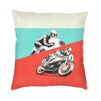 【LZ】 Motorcycle The Vintage Isle Of Man Cushion Cover Mobile Bike Cartoon Extreme Sports Luxury Throw Pillow Case Home Decoration