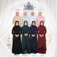 《South wind Han rhyme》Layla 2.0สูท3รายการใน1ฟรี Bawal โค้ง Bidang 50ชุดยาวมีชุดกระโปรงหนัง PU